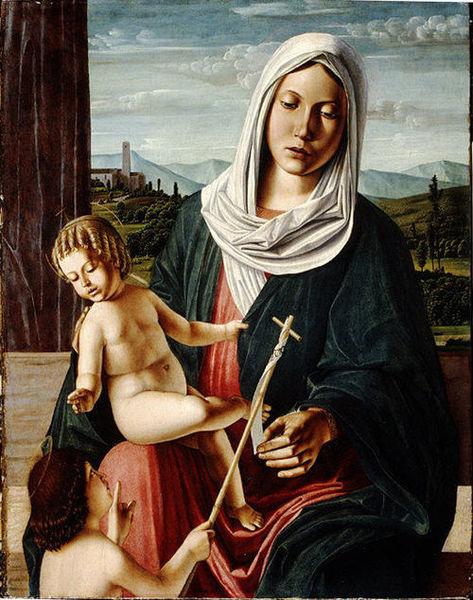 Michele da Verona Madonna and Child with the Infant Saint John the Baptist oil painting image